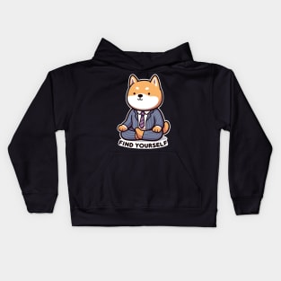 Find Yourself Shiba Inu Kids Hoodie